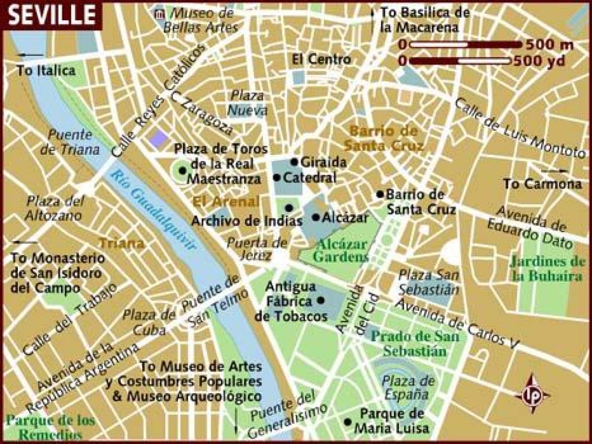 peta Seville kawasan