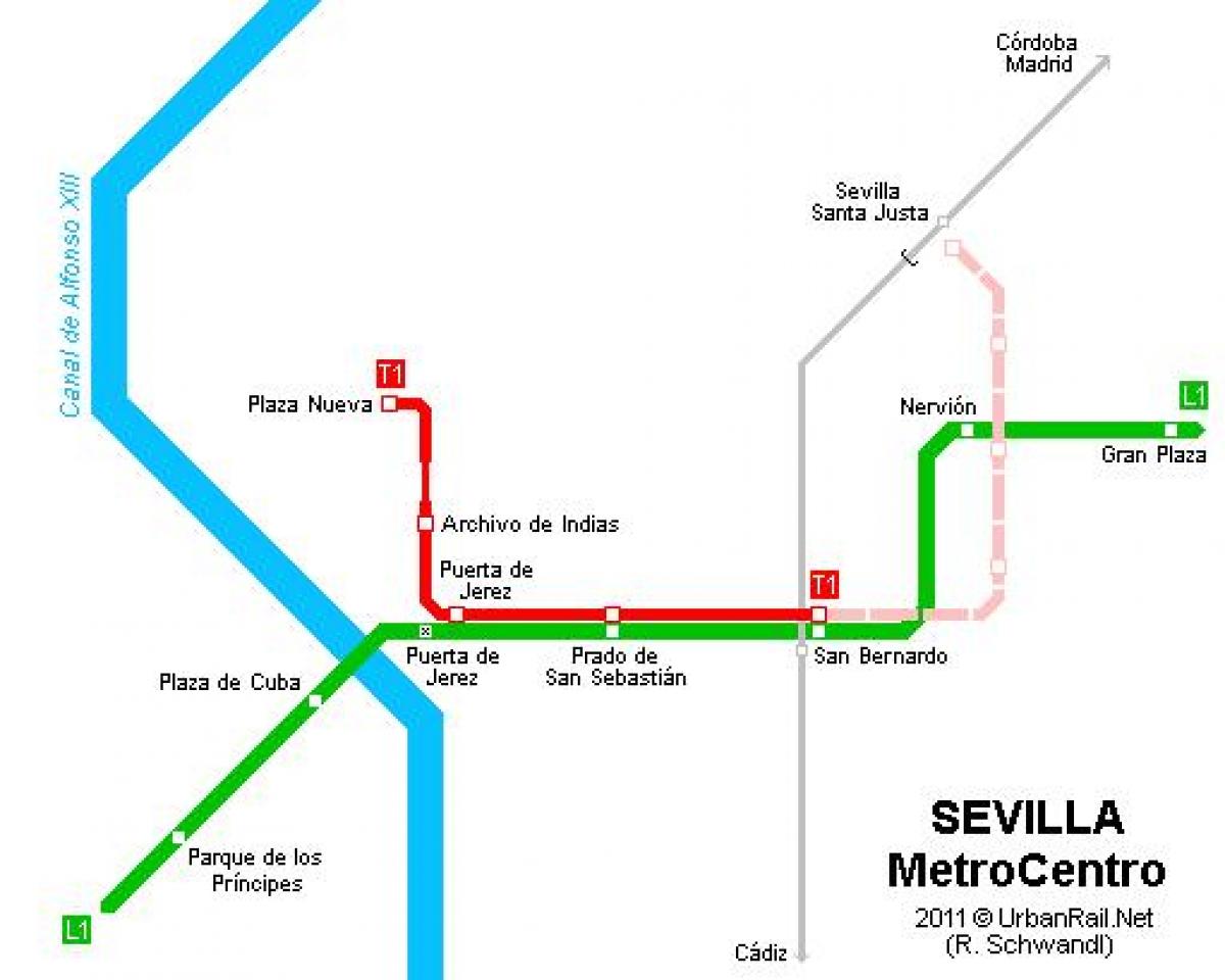 peta Seville trem