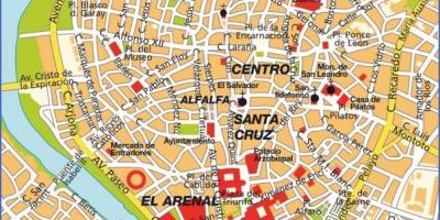 Seville tempat peta